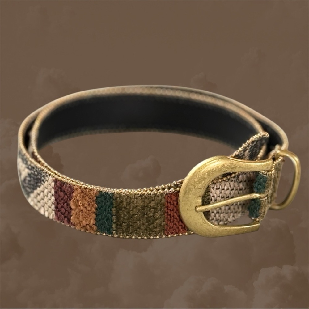 Ribco USA | Vintage Mixed Fabric and Metal Belt